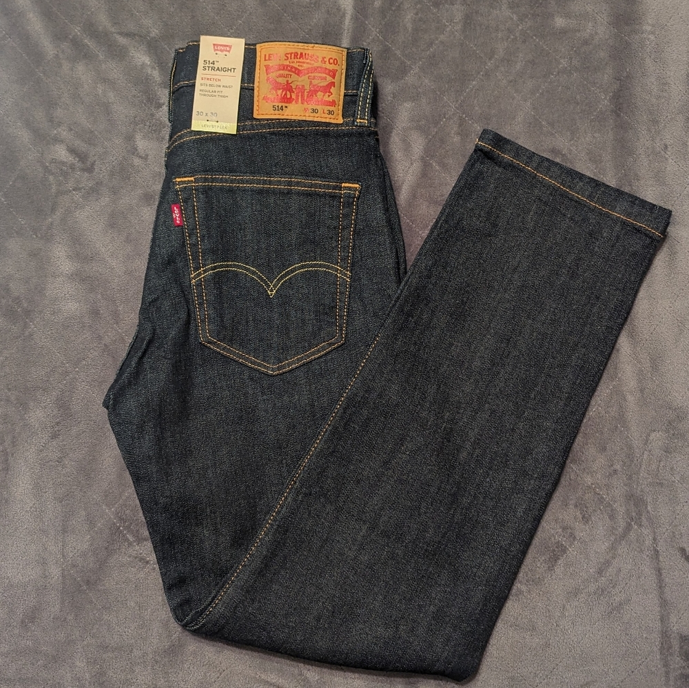Men's Levi's 514 Straight Jeans, Size 30x30 Stretch - Picture 5 of 7